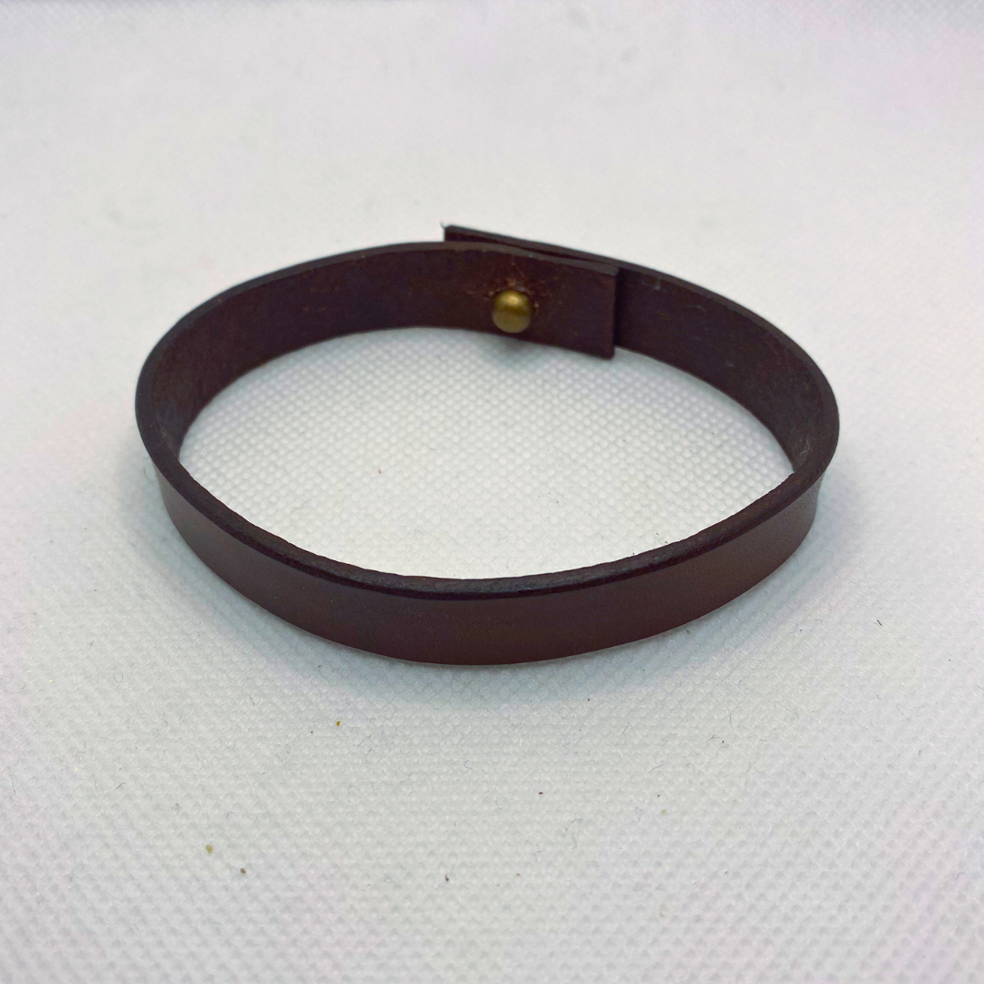 Thin Smooth Leather Bracelet