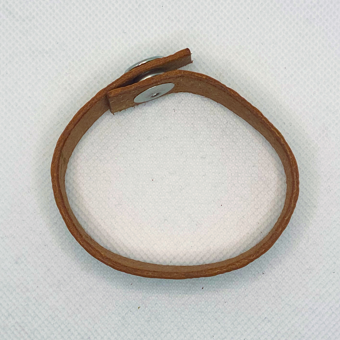 Green Diamonds Leather Bracelet