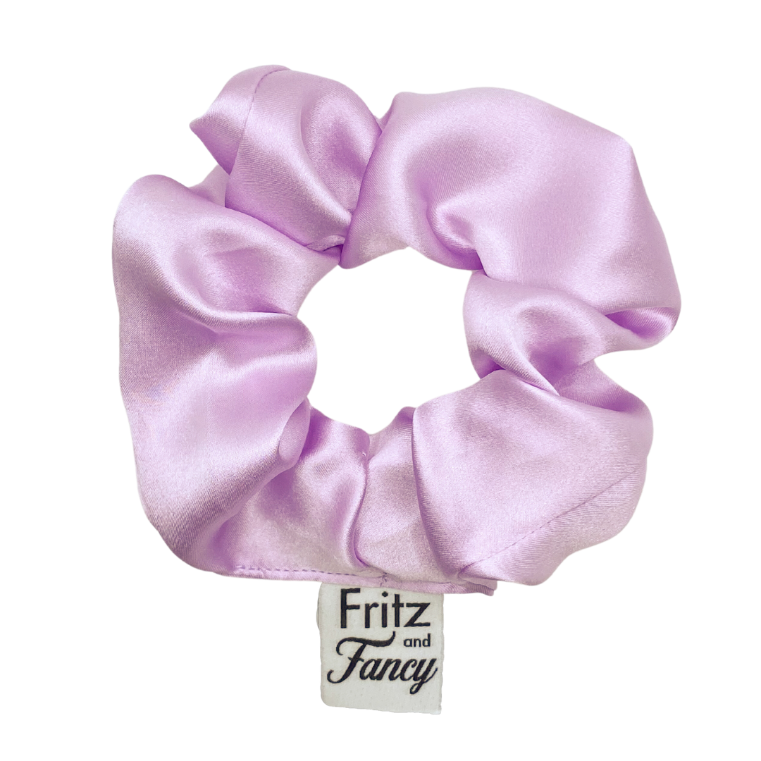 Lavender Purple Silk Scrunchie