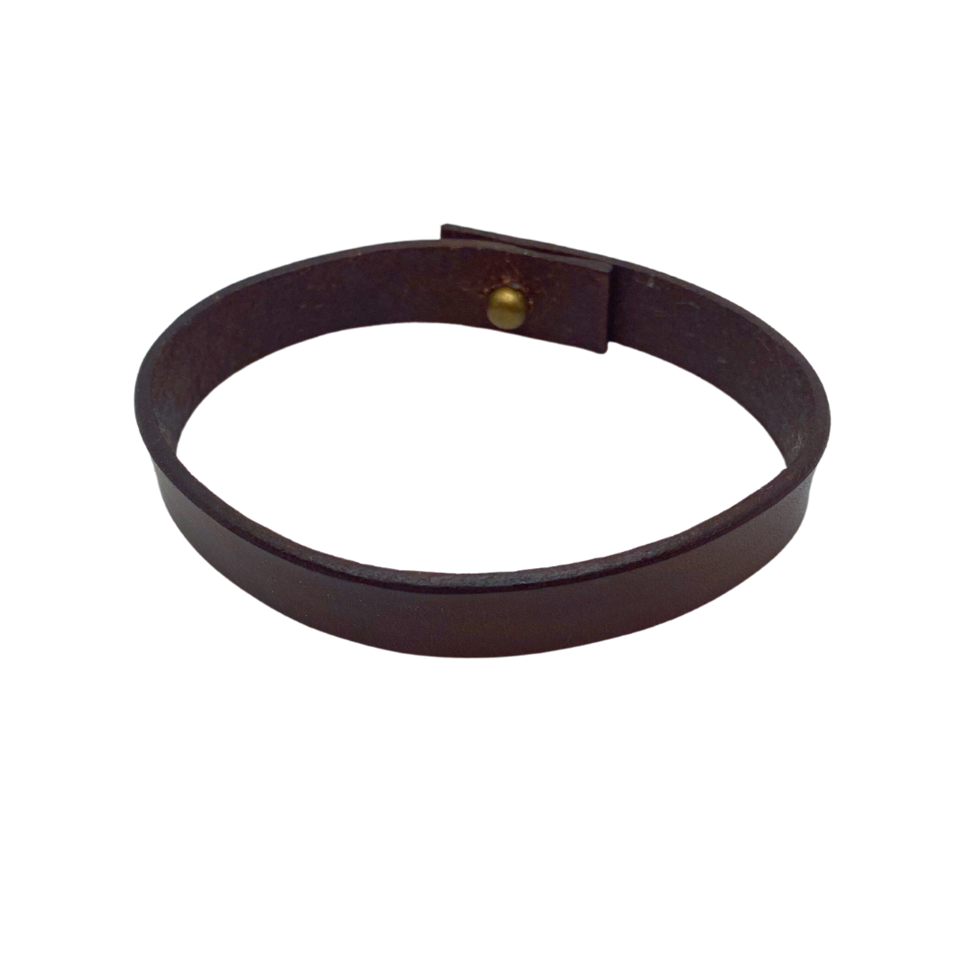 Thin Smooth Leather Bracelet