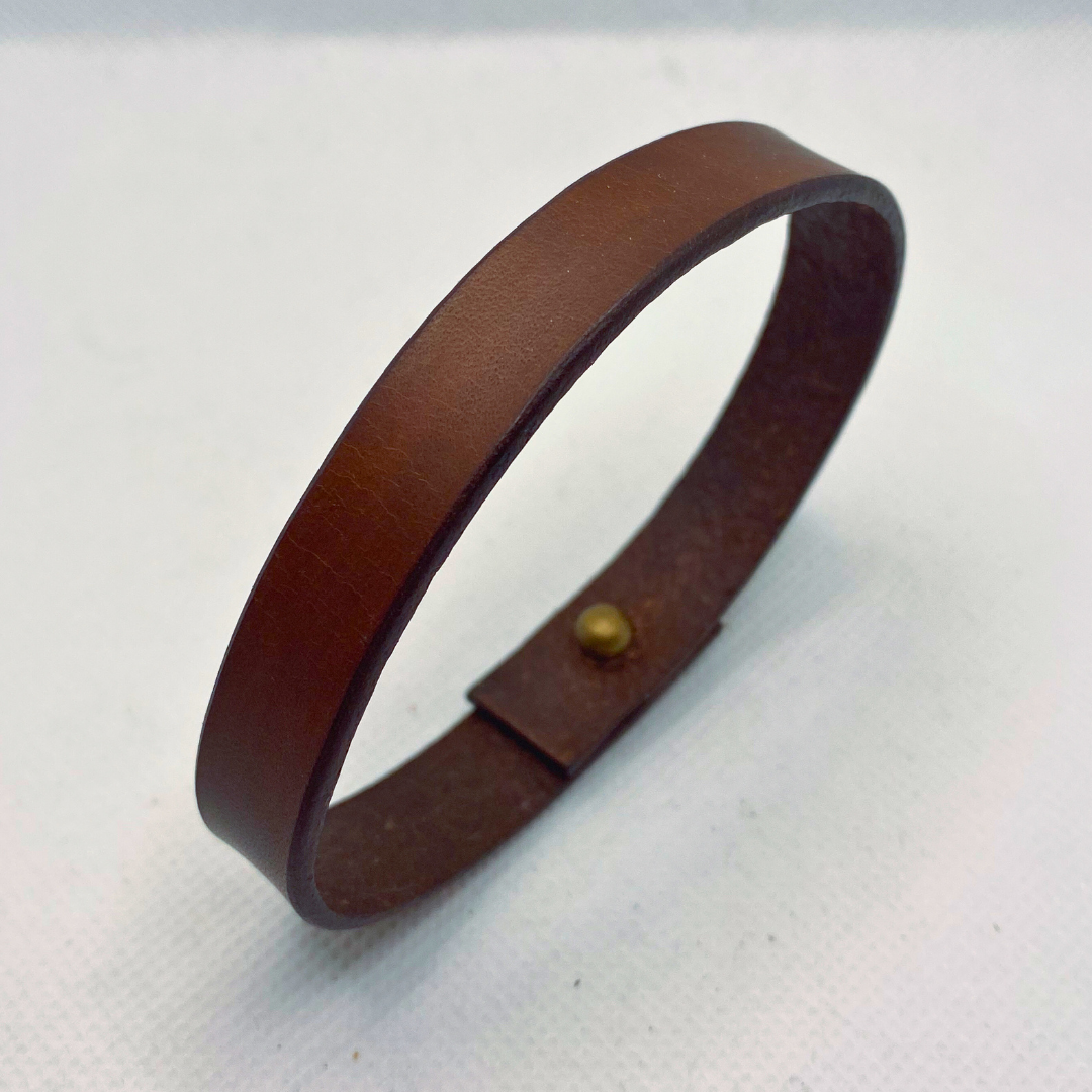 Thin Smooth Leather Bracelet